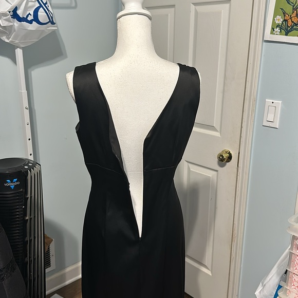 Donna Ricco Net York Black Silky Sleeveless LBD Cocktaill Dress - Worn Once! - Picture 7 of 9
